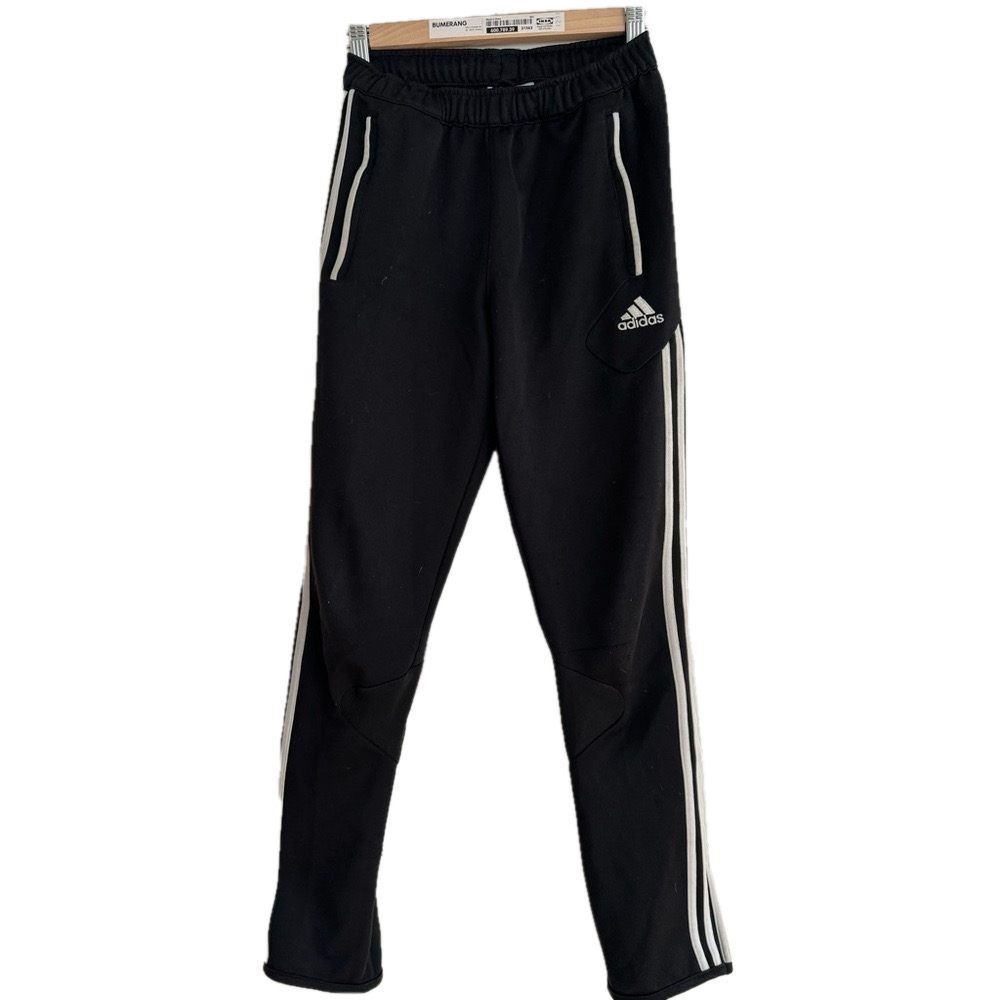 Adidas ClimaCool Black Triple White Stripe Soccer Warm Up Training Pants Unisex